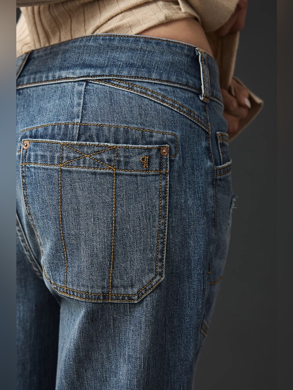 Anthropologie The Wanderer Cuffed Relaxed-Leg Jeans by Pilcro - Picture 11 of 12